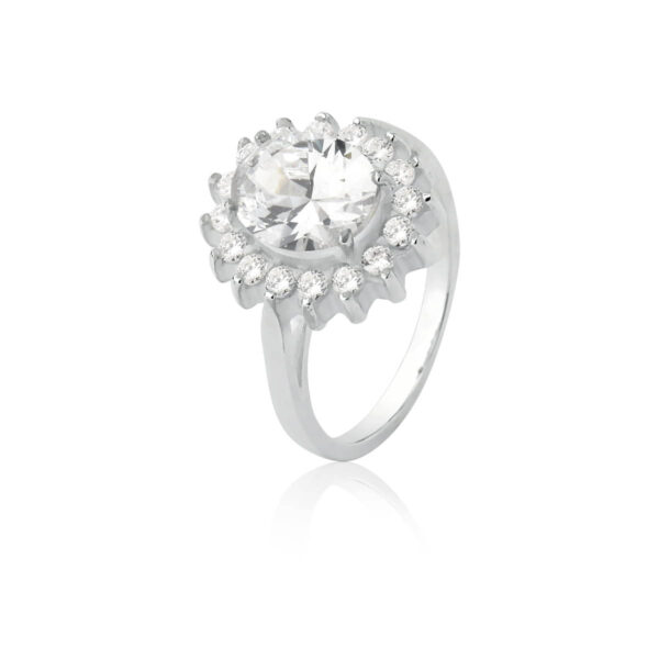 Anel Rainha Oval Cristal