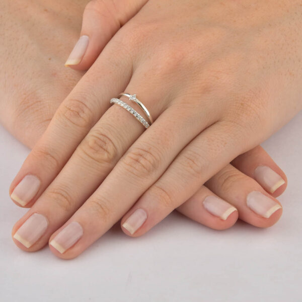 Anel Duplo Zirconia Cristal - Image 3