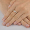 Anel Solitario Tiffany 5mm - Imagem 3