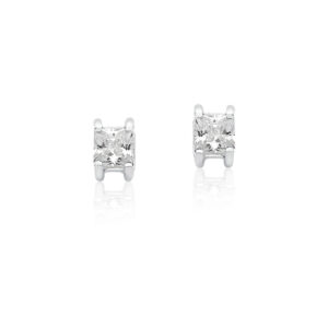 Brinco Carre Zirconia Cristal