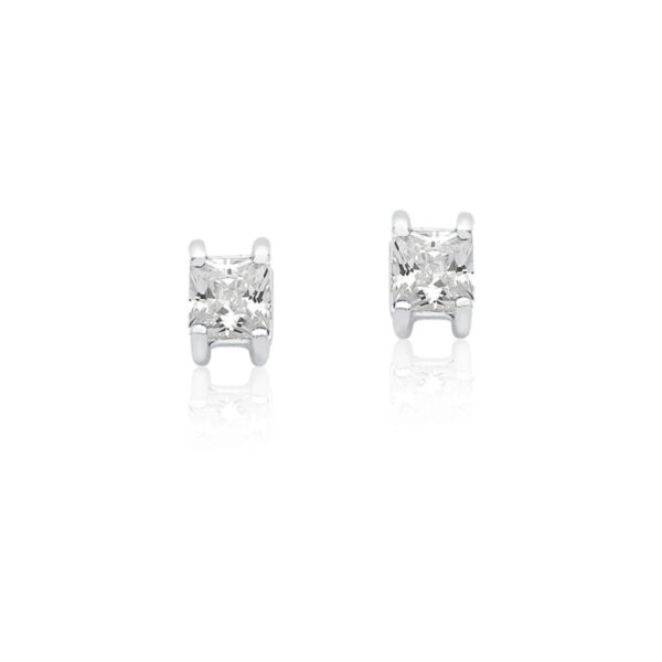 Brinco Carre Zirconia Cristal