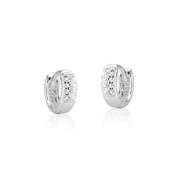 Brinco Argola Mini com Zirconias