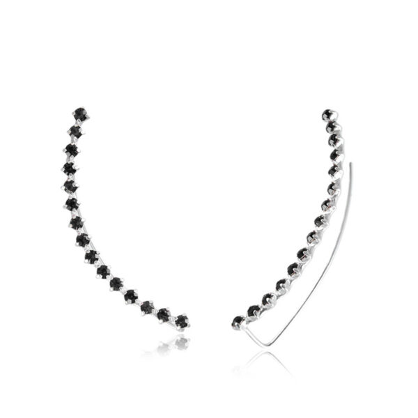 Brinco Ear Cuff 15 Zircônias Onix