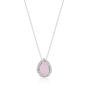 Colar Princesa Gota Rosa Milk
