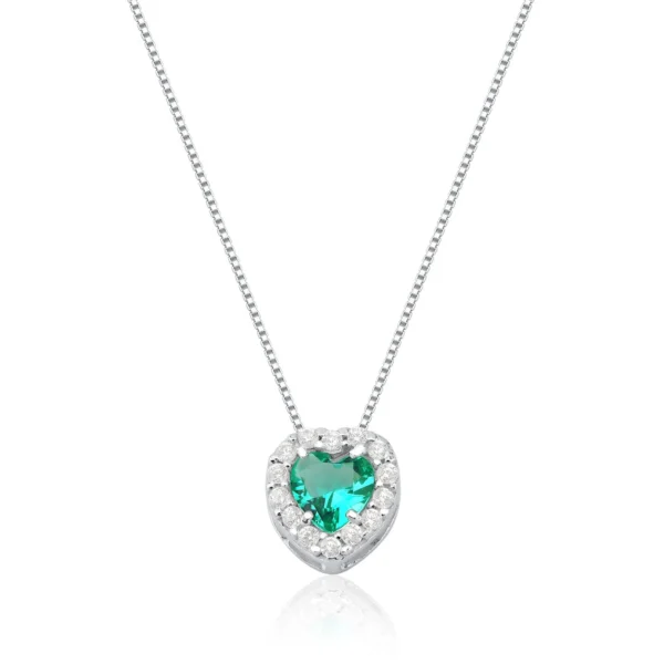 Colar Princesa Coração Turmalina Paraiba
