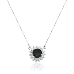 Colar Rainha Redondo Onix
