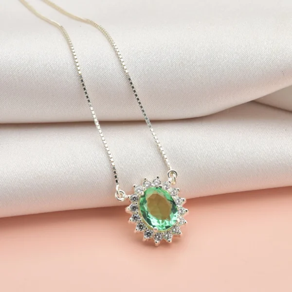 Colar Rainha Oval Paraiba Verde - Image 2