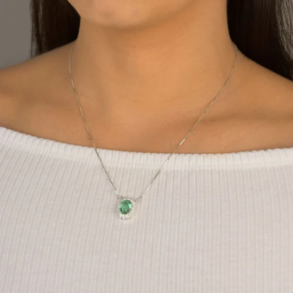 Colar Rainha Oval Paraiba Verde - Image 3
