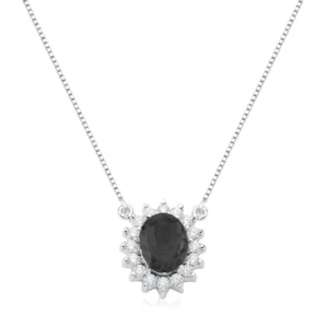 Colar Rainha Oval Onix