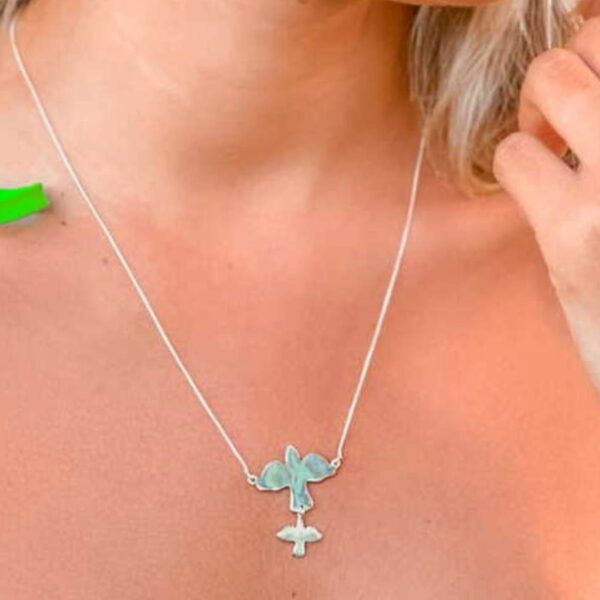 Colar Espirito Santo Pendente Liso G - Imagem 2