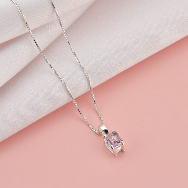 Colar Carre Rosa