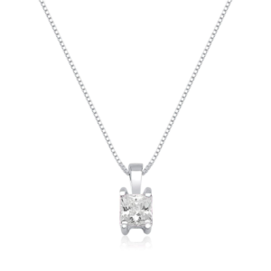 Colar Carre Zirconia Swa