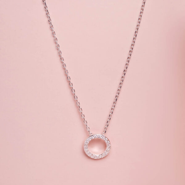 Colar Elo com Zirconia