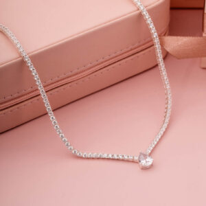 Colar Riviera c/ Gota Zirconia