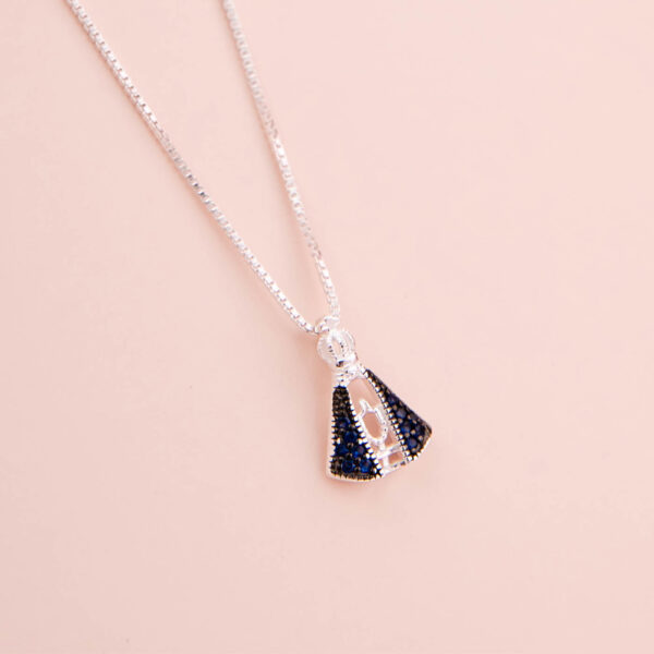 Colar Nossa Senhora Aparecida Manto Azul