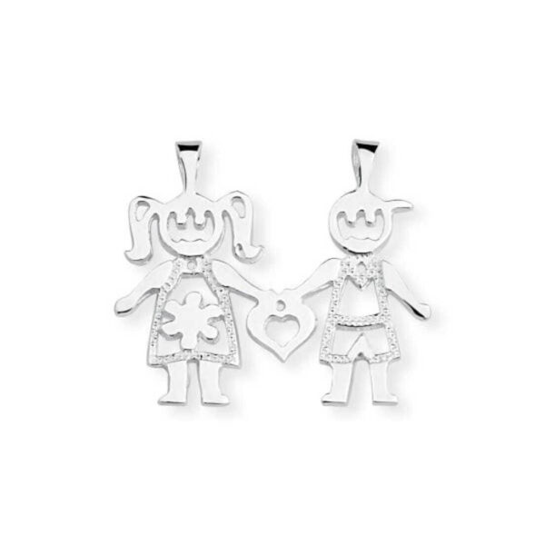Pingente Casal de Criança