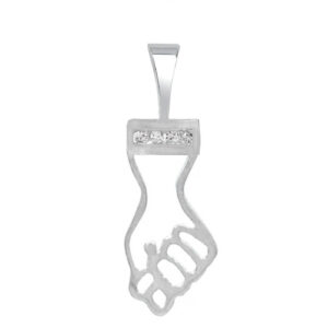 Pingente Figa c/ Zirconia Cristal