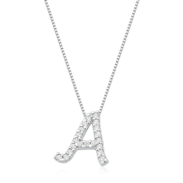 Colar Letra com Zirconia