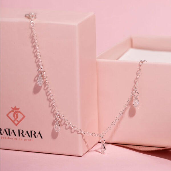 Pulseira 5 Gotas Pendentes - Imagem 2