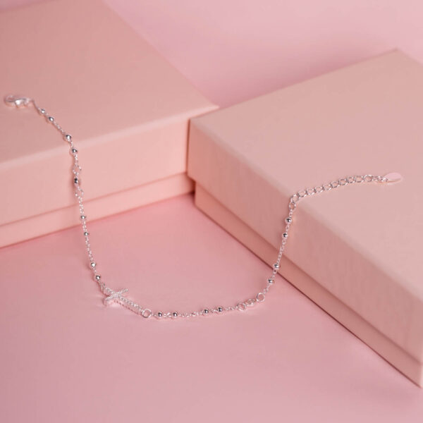 Pulseira Terço Com Zircônia