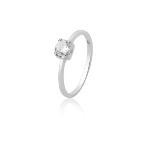 Anel Solitario Cartier Lateral Fina
