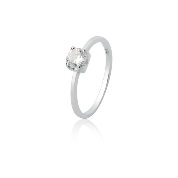 Anel Solitario Cartier Lateral Fina