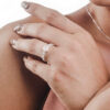 Anel Solitario Tiffany Rosa Milk - Imagem 2