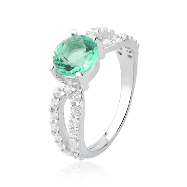 Anel Solitario Cartier 8mm Duplo Turmalina Paraiba