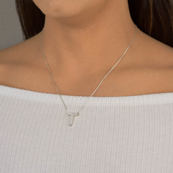 Colar Letra com Zirconia - Image 2