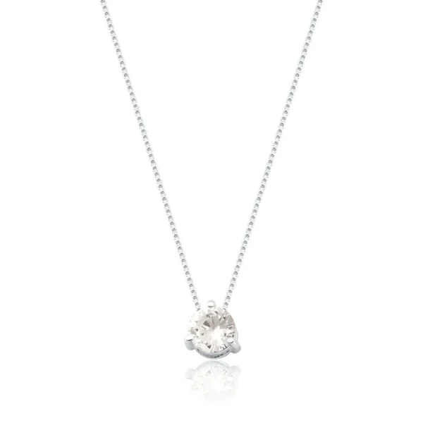 Colar Ponto de Luz Pequeno Zirconia Cristal