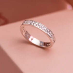 ANEL MEIA ALIANÇA 25 ZIRCONIAS