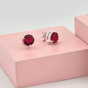 BRINCO PONTO DE LUZ PEQUENO JADE VERMELHA