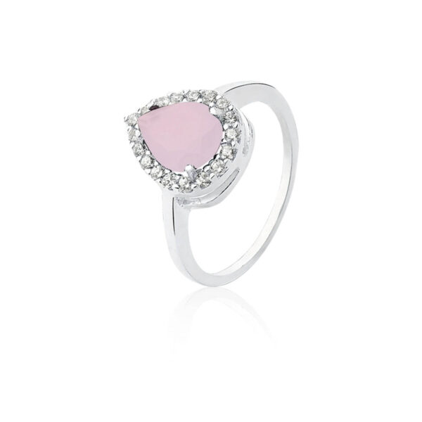 Anel Princesa Gota Rosa Milk