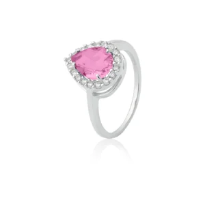 Anel Princesa Gota Rosa
