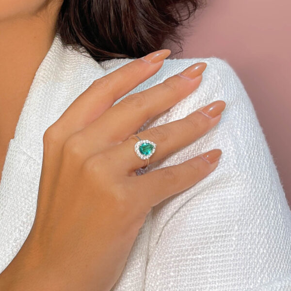 Anel Princesa Gota Turmalina Paraiba - Imagem 2