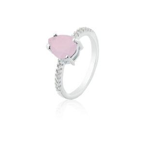 Anel Gota 7x9 Rosa Milk