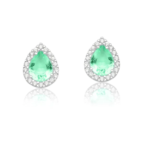 Brinco Princesa Gota Verde Paraiba