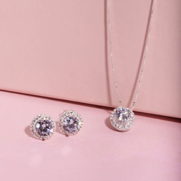 Conjunto Redondo 4 Garras Ametista