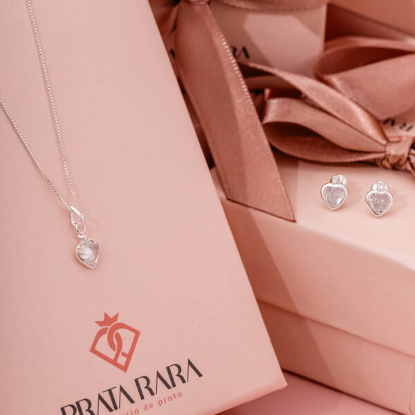 Conjunto Coração c/ Zirconia