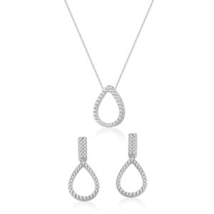Conjunto Gota Vazado C/Zircônia