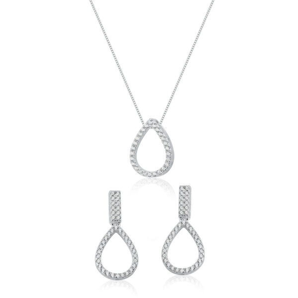 Conjunto Gota Vazado C/Zircônia
