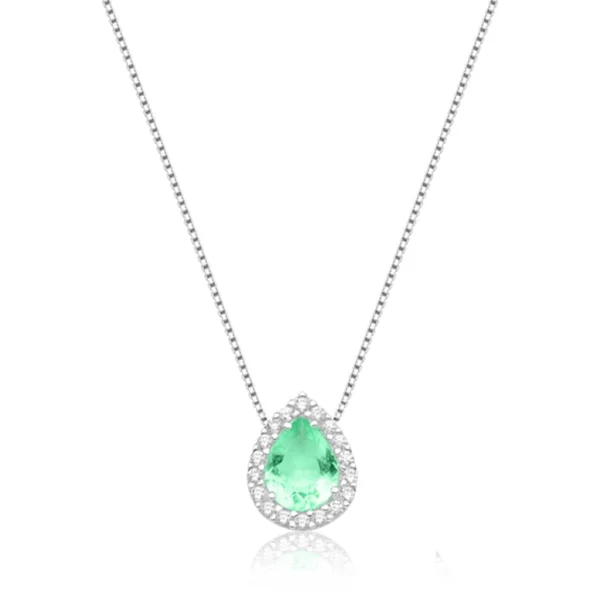 Colar Princesa Gota Verde Paraiba