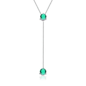 Gargantinha Ponto De Luz Pendente Turmalina Paraiba