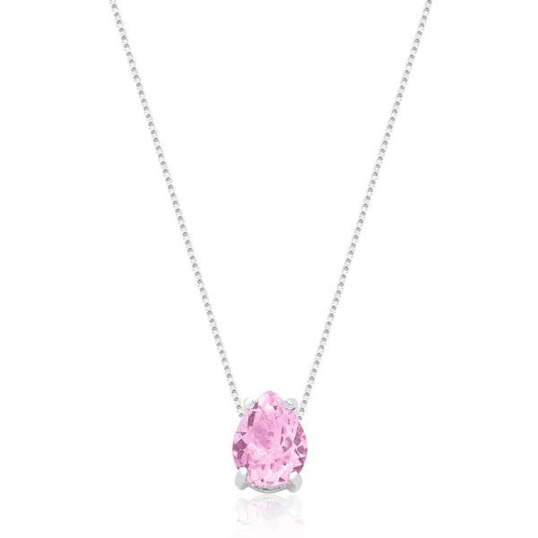 Gargantilha Gota 8x10 Rosa