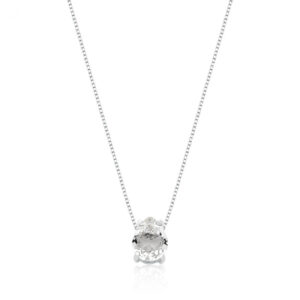 Gargantilha Gota 8x10 Zircônia Cristal