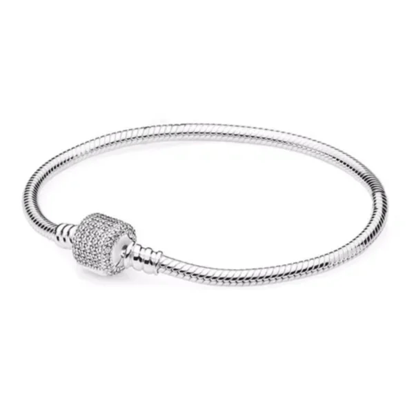 Pulseira Life Prata Rara Tradicinal Cravejada
