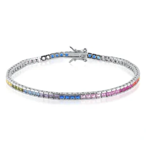 Pulseira Riviera Carre 2.5mm Multicolor