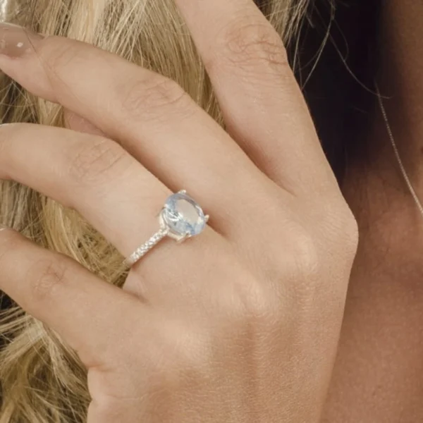 Anel Oval Zircônia Cristal - Imagem 2