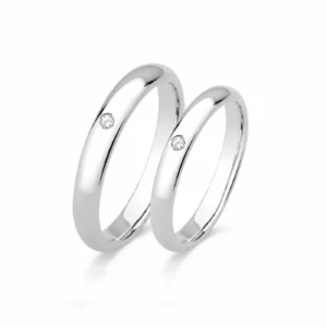 ALIANÇA AMARE COM ZIRCONIA 2,5MM