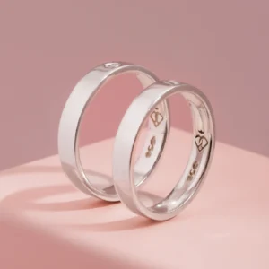 ALIANÇA RETA FINA COM ZIRCONIA 3MM